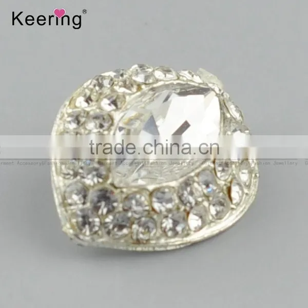 Keering-style Hotsale Horse-eye Full Shiny Rhinestone Button for Decoration WBK-1468 photo-2