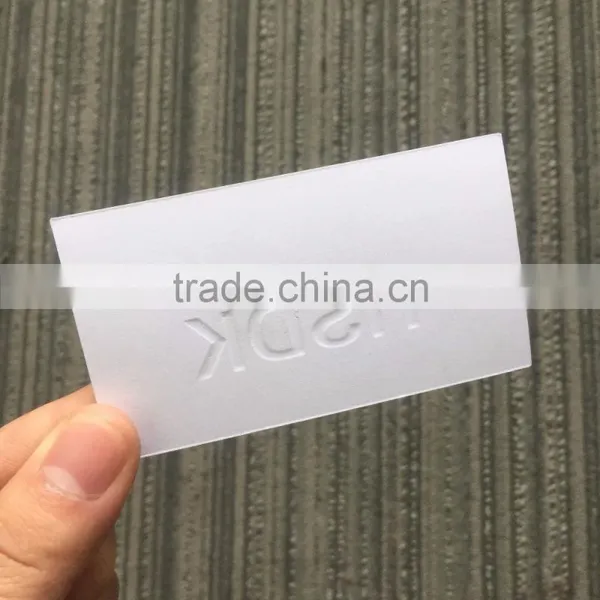 2017 Customized Logo Hot Stamping Paper Hang Tags With Embossed Technology photo-3
