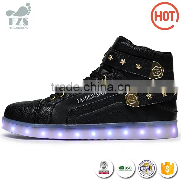 2016 Summer New Design Wholesale PU Leather Women High Heel Led Shoes photo-2