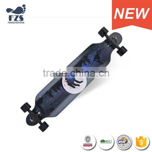 HSJ183 Newest Skateboard Longboard 4 Wheels Skateboard for Sale photo-3