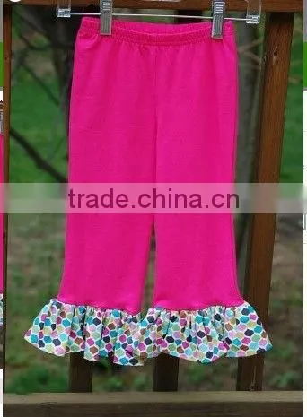 New Fashion Girls Jean Ruffle Pants,children's Demin Jeans Pants With Ruffle photo-4