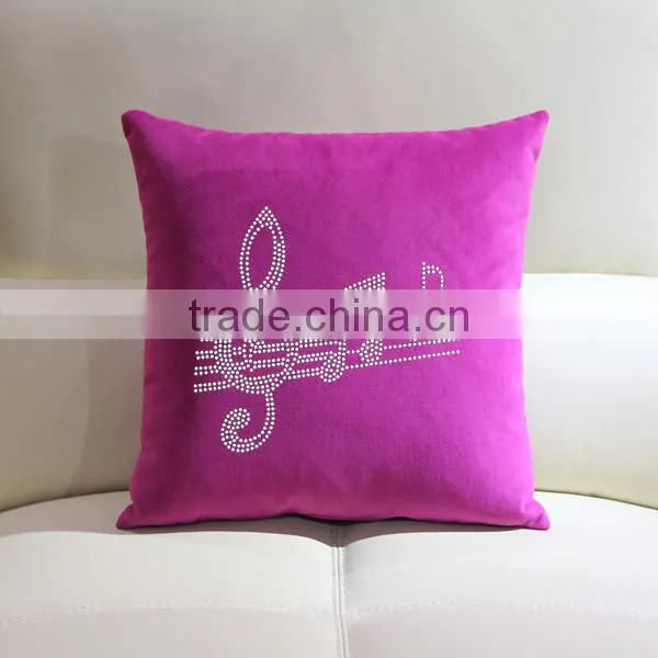 Wholesale Cotton Rhinestone Design Throw Pillow