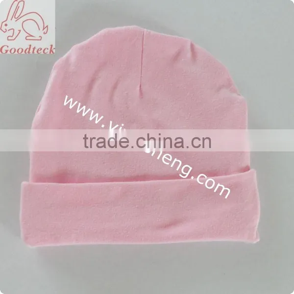 Wholesale Hot Sale Cotton Baby Hat,light Pink Cotton Baby Caps