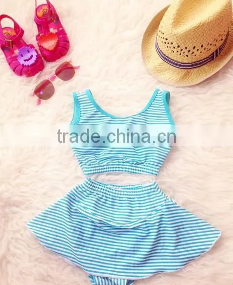 Girls Beachwear 2 Piece Suit Swimwear Best Selling Products 2017 in Usa photo-2