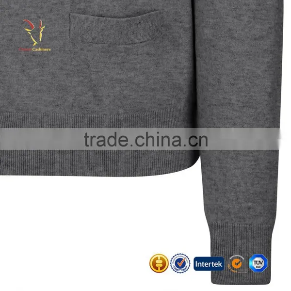 V-Neck Knitted Men Cadign Sweaters New Design Men Cashmere Sweater photo-4