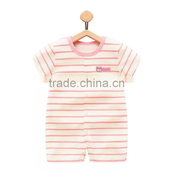 Wholesale Baby Cotton Rompers Cute Printed Short Sleeve Baby Onesie photo-4