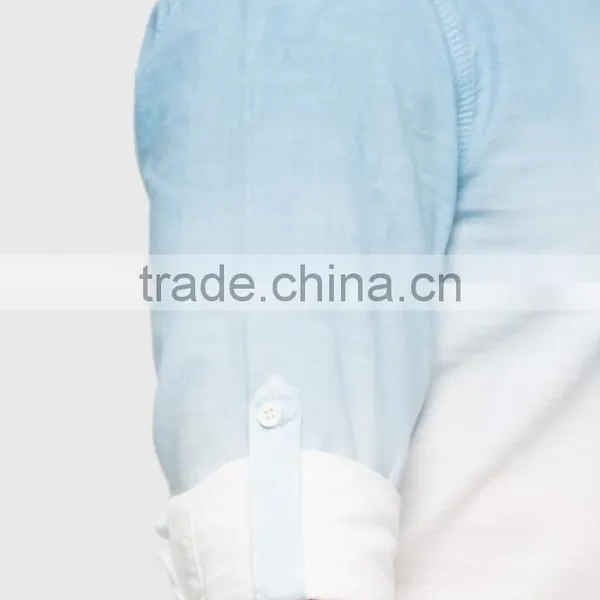 Wholesale Button Down Shirts Men Cotton Slim Fit Men Casual Dress Shirt photo-4