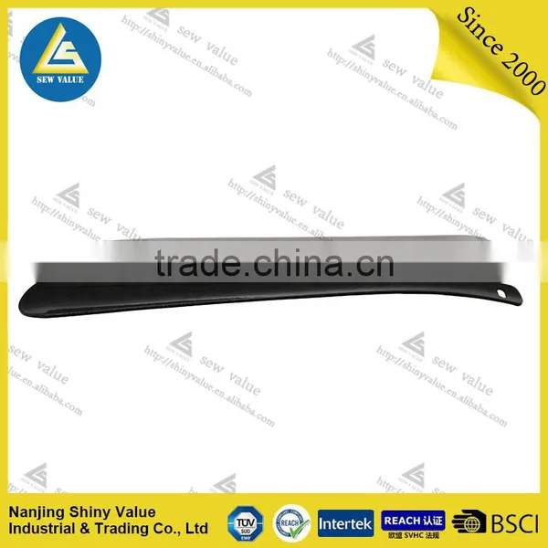 Customized Embossed Logo Stainless Steel Long Handled Shoe Horn Meta photo-2