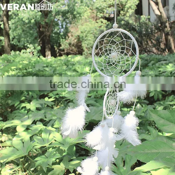 Handmade Dream Catcher Home Wedding Decorations Feather Crafts Pendant Gift photo-3