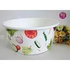 43oz Food Grade PE Coated Low Leakage DisposablePaper Bowls / Enamel Paper