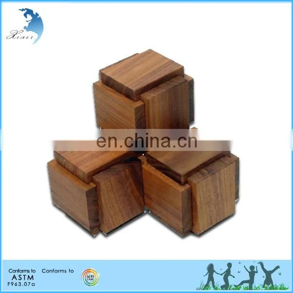 Christmas Promotion Eco-friendly Healthy Early Teaching Kids Wooden Chinese Puzzles photo-4