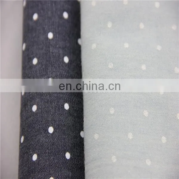 100 Cotton Denim Printed Fabric photo-4