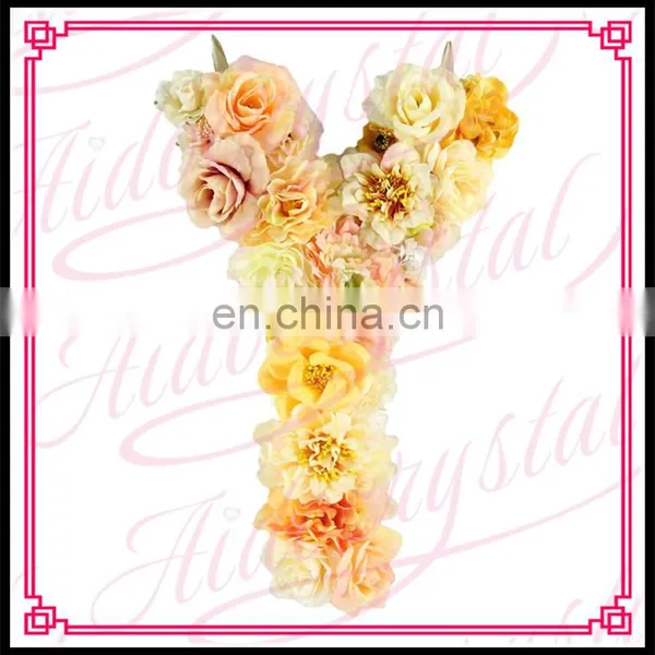 Aidocrystal New Style Cheap Fashion Artificial Floral Letters for Shop Wall photo-5