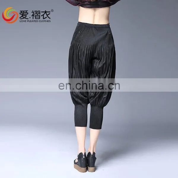 100% Polyester Women Elastic Waist Sports Indian Harem Trousers for Outdoor