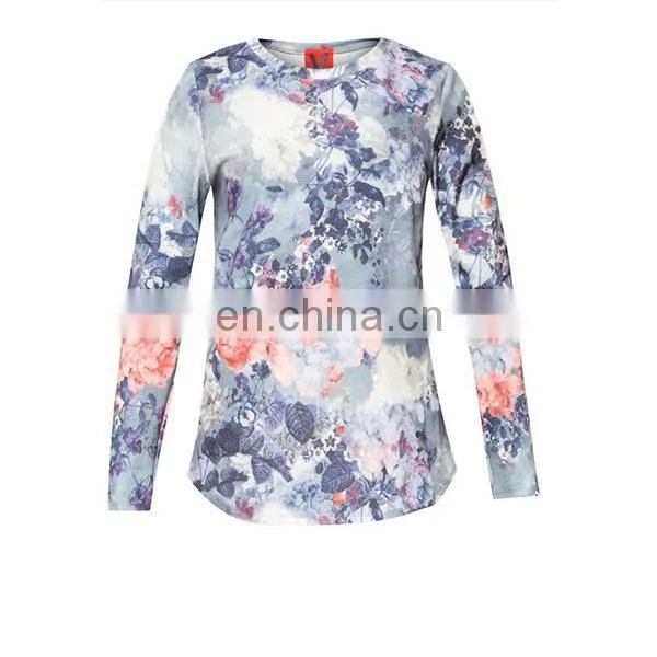 Latest Crew Neck Sweatshirt and Tops for Women Long Sleeve Muslim Blouse photo-6