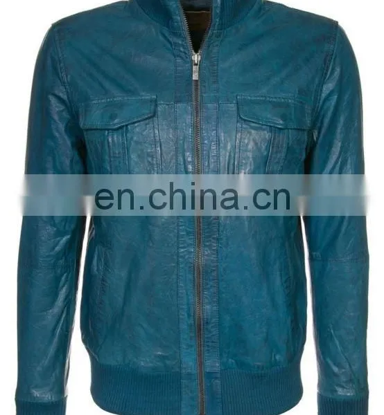 Leather Jacket Made of Soft Sheep Leather photo-3