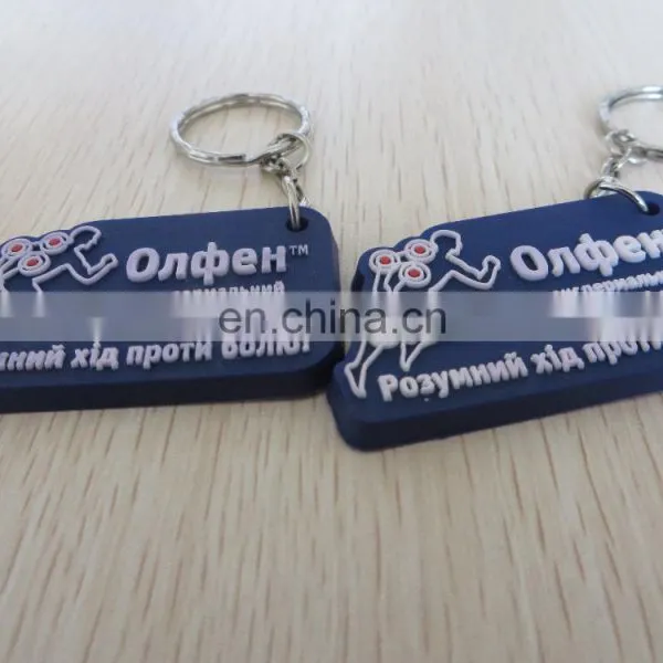 Customize Design Cheap Mini Silicone Keychain Key Holder Key Ring With Embossed Logo photo-4