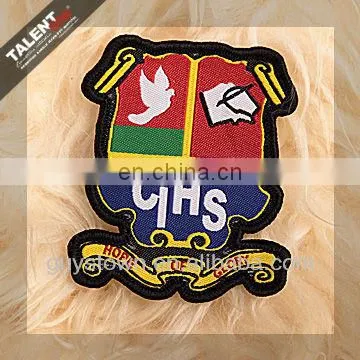 Custom Uniform Logo Woven Badge for School photo-5