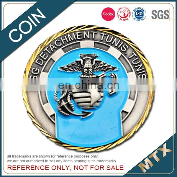 Iron Stamped Soft Enamel Souvenir Coin With Diamond Cut Edge Factory photo-5