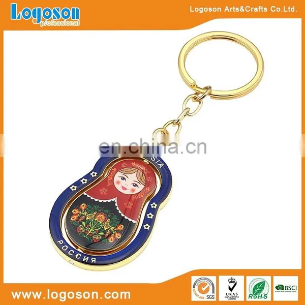 Loverly Ocean Wold Epoxy Fish Printing Metal Keychain Keyrings photo-2