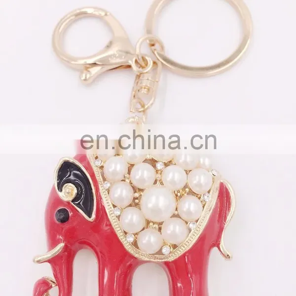 Animal Auspicious Elephant Key Chains Car Keyring Handbag Pendant Jewelry Ornaments photo-2
