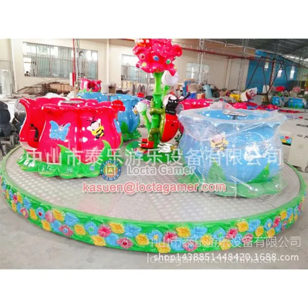 Zhongshan Amusement Kiddie Rides Rotating Revolving Rose Cup Coffee Cup photo-4