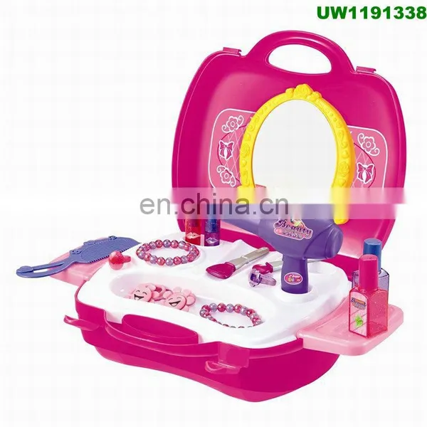 Role Play Jewelry Kit for Girls Toy Set Princess Suitcase Gift for Kids Children 3 Years Old photo-4