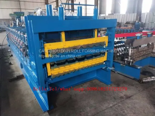 Roofing Sheet Roll Forming Machine Double Layer Metal Tile Making Machine photo-4