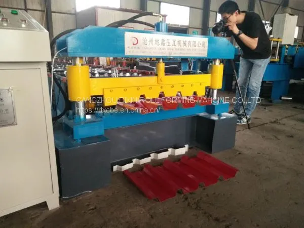 New Type Galvanized 686 Trapezoidal Plate Ibr Roof Sheet Metal Stamping Machines With High Speed photo-5