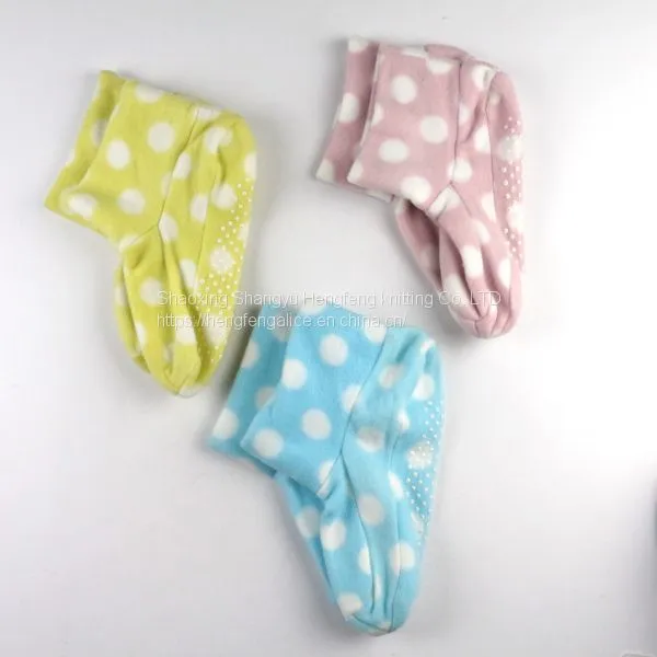 New Polka Dot Indoor Floor Socks Indoor Warm Non-slip Floor Boots