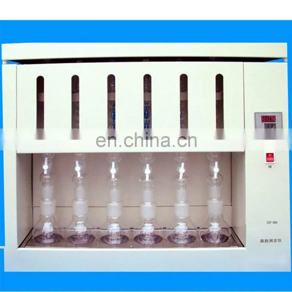 SZF-06A 6 Samples Auot Body Fat Analyser Soxhlet Extraccion Extraction Machine Soxhlet Extractor photo-4
