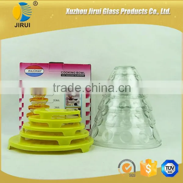 Yellow Five-pieces Glass Bowls Set photo-4
