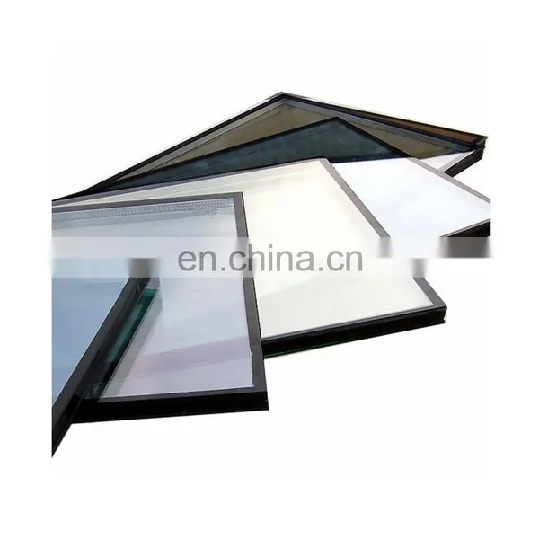 High Quality Hollow Glass Doors and Windows Triangular Sliding Low-E Tempered Double Pane Glass photo-4