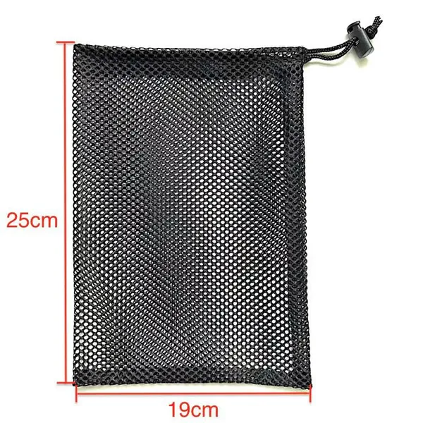 Adjustable Drawstring Mesh Bag Washable Mesh Bag With Button Storage Bag in Various Sizes photo-3