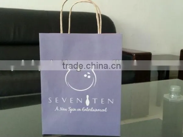 Carrying Bag, Take Out Bag, Prints With Single White Kraft Carrying Bag photo-2