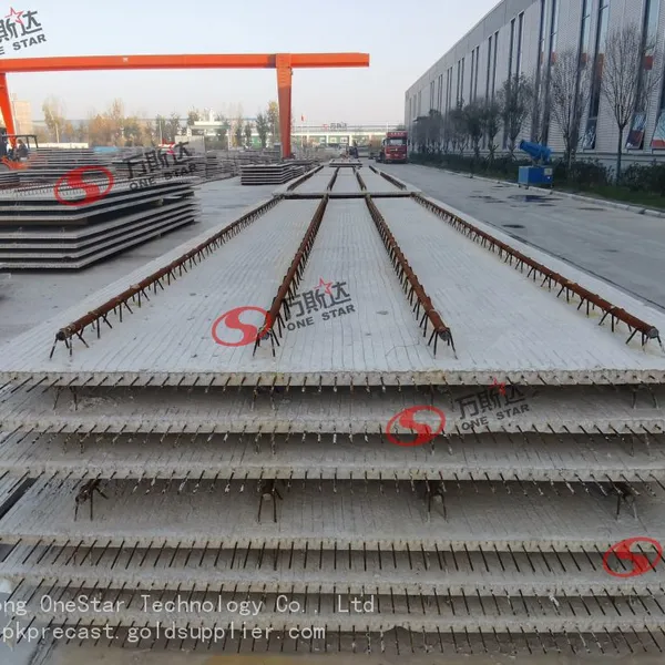 Prestressed Concrete Composite Slab With Grouted Steel Pipe Lattice Girders