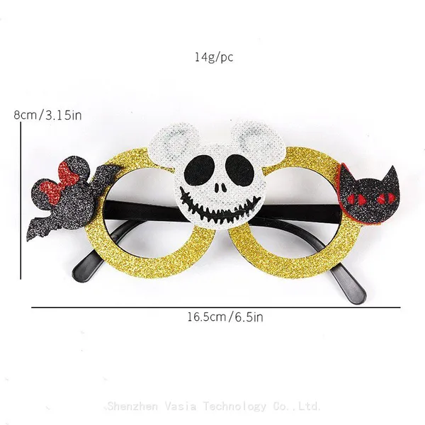 High-Quality Felt Halloween Glasses - Hand-Designed Tree/Ghost Shapes, Novelty Toy Glasses photo-3