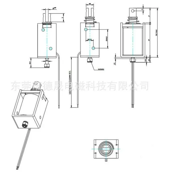 DS-0837 DC 12V 24V Stroke 8mm Pull Push Solenoid Actuator for Various Applications photo-3