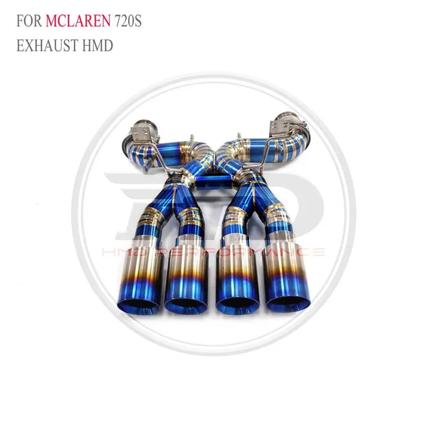 HMD Titanium Alloy Exhaust Catback is Suitable For Mclaren 540C 570S 570GT/600LT/ 650S/720S Baked Blue Muffler For Cars WhatsApp+86 18946955156 photo-5
