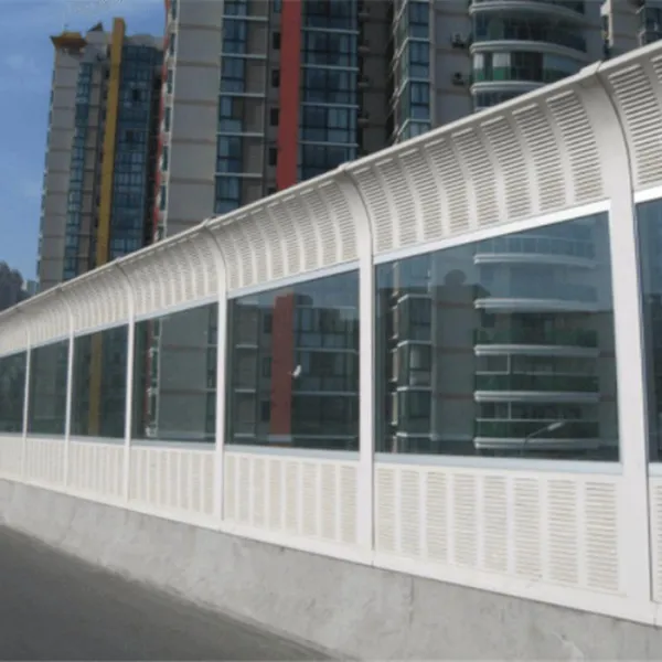 Modern ISO9001 BV Certified Galvanized Steel PVC Acryl Fire Resistant Anti-Corrosion Noise Barrier Wall 1000x2000mm Soundproof photo-4