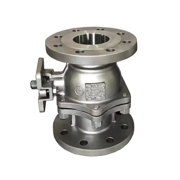 4'' API6D150lb JIS DIN PN16 ISO 5211 Stainless Steel/Carbon Steel SS304 Manual 2PC Flanged Floating Ball Valve photo-4