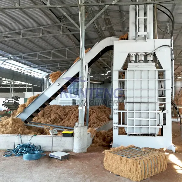 Sawdust and Rice Husk Compactor Coconut Coir Hydraulic Baler Shavings Briquetting Packing Machine Equipment EPC photo-3