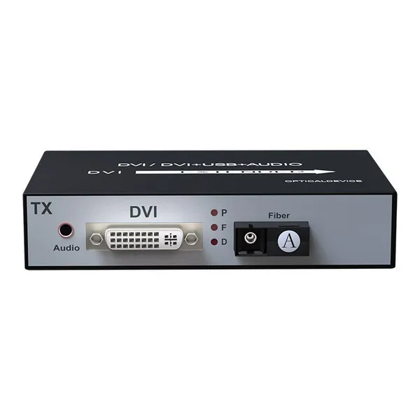 DVI to Fiber Extender up to 20KM With Audio 1080P photo-4
