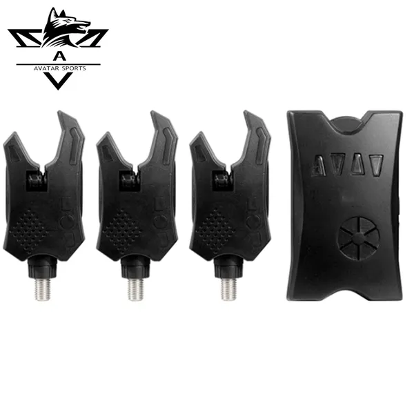 High Sensitivity F220+F168 EU Brands LED Light Wireless Fishing Bite Alarm Indicator Set For Carp Fishing