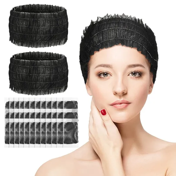 Disposable Elastic Spa Headbands Disposable Hair Band Disposable Non Woven Hairband Product