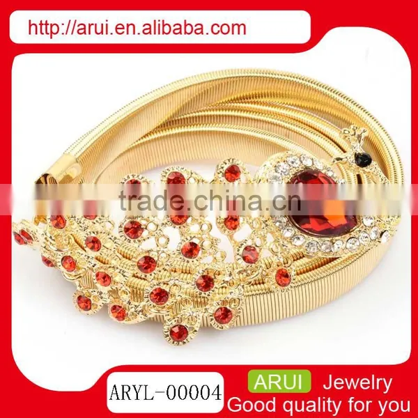 Fahion Adjustable Sexy Belly Chain Sapphire Peacock Waist Chain photo-5