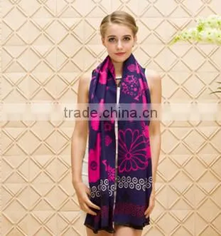 Factory Direct Supply Long China Pashmina Woman Printed Scarf photo-2