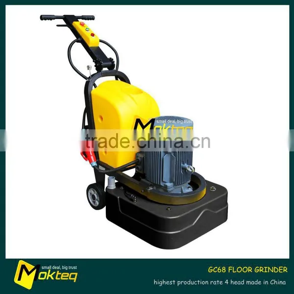 Highest Production Rate 4 Head Concrete Floor Grinder for Sale MT017
