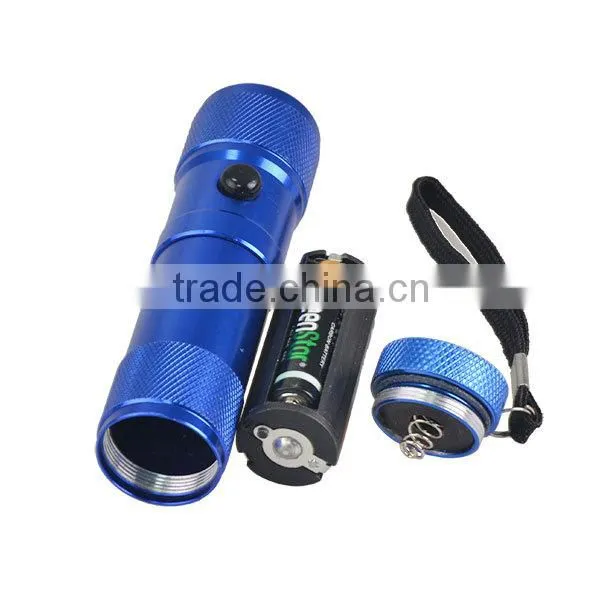 8 + 1 LED Aluminum Case 8 LED Flashlight With Laser Pointer photo-4