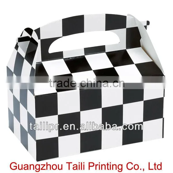 Black and White Custom Colored Gable Boxes